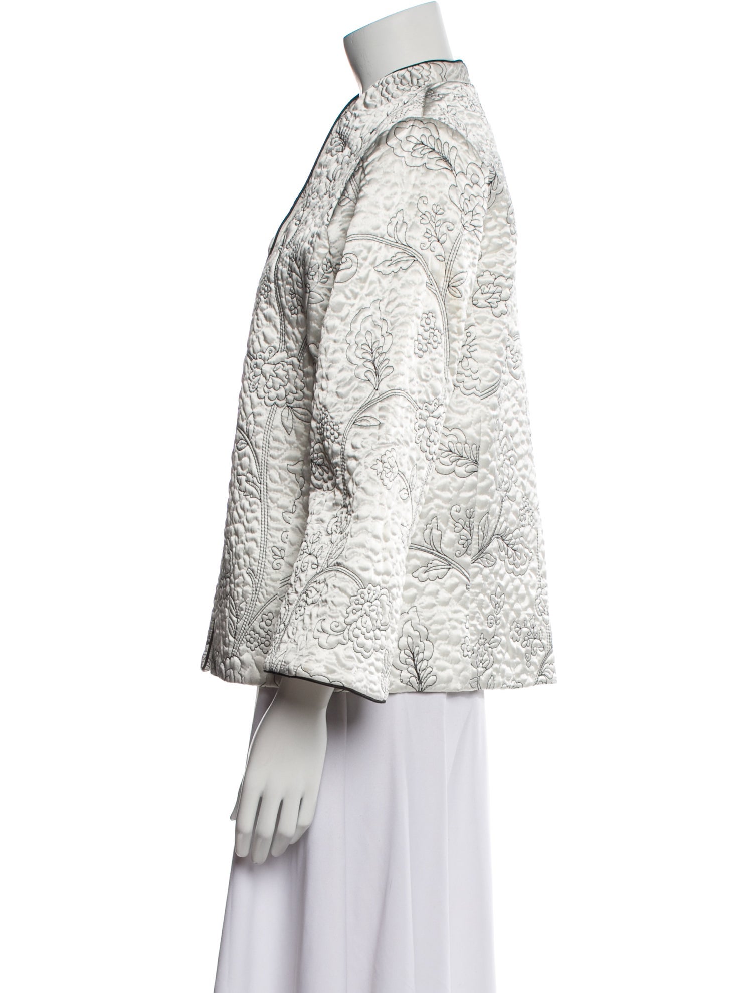 Oscar de la Renta Tweed Pattern Jacket