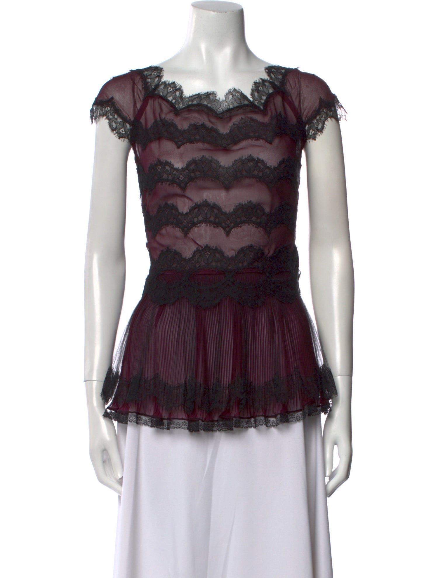 Oscar de la Renta Silk Printed Blouse