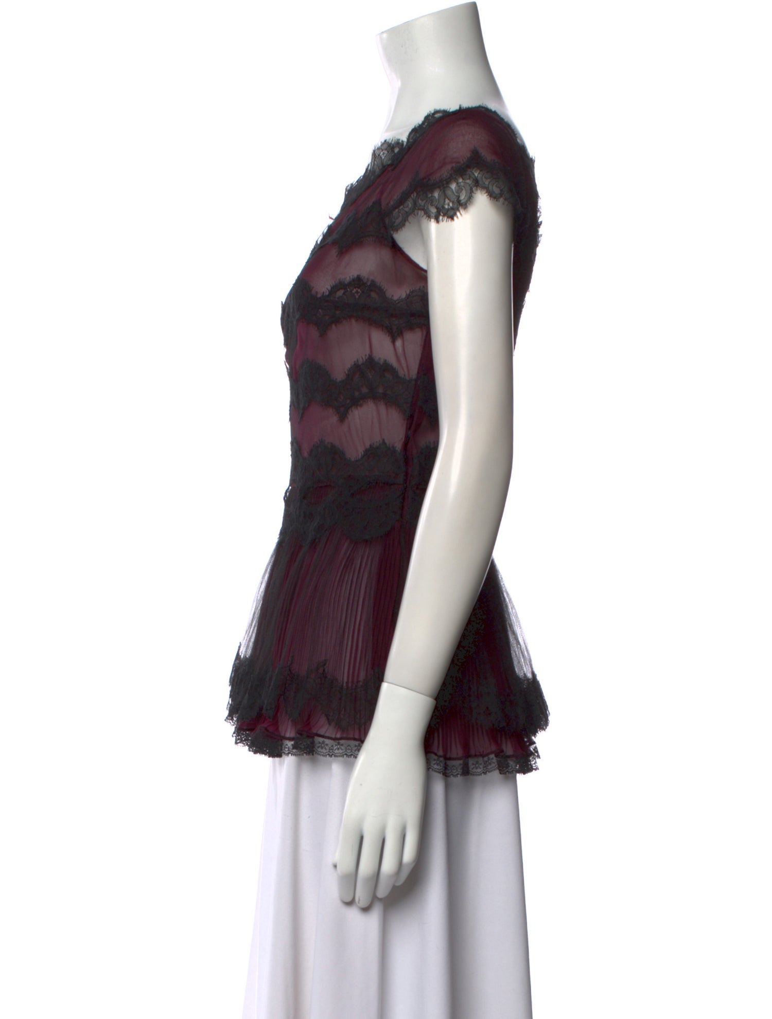 Oscar de la Renta Silk Printed Blouse