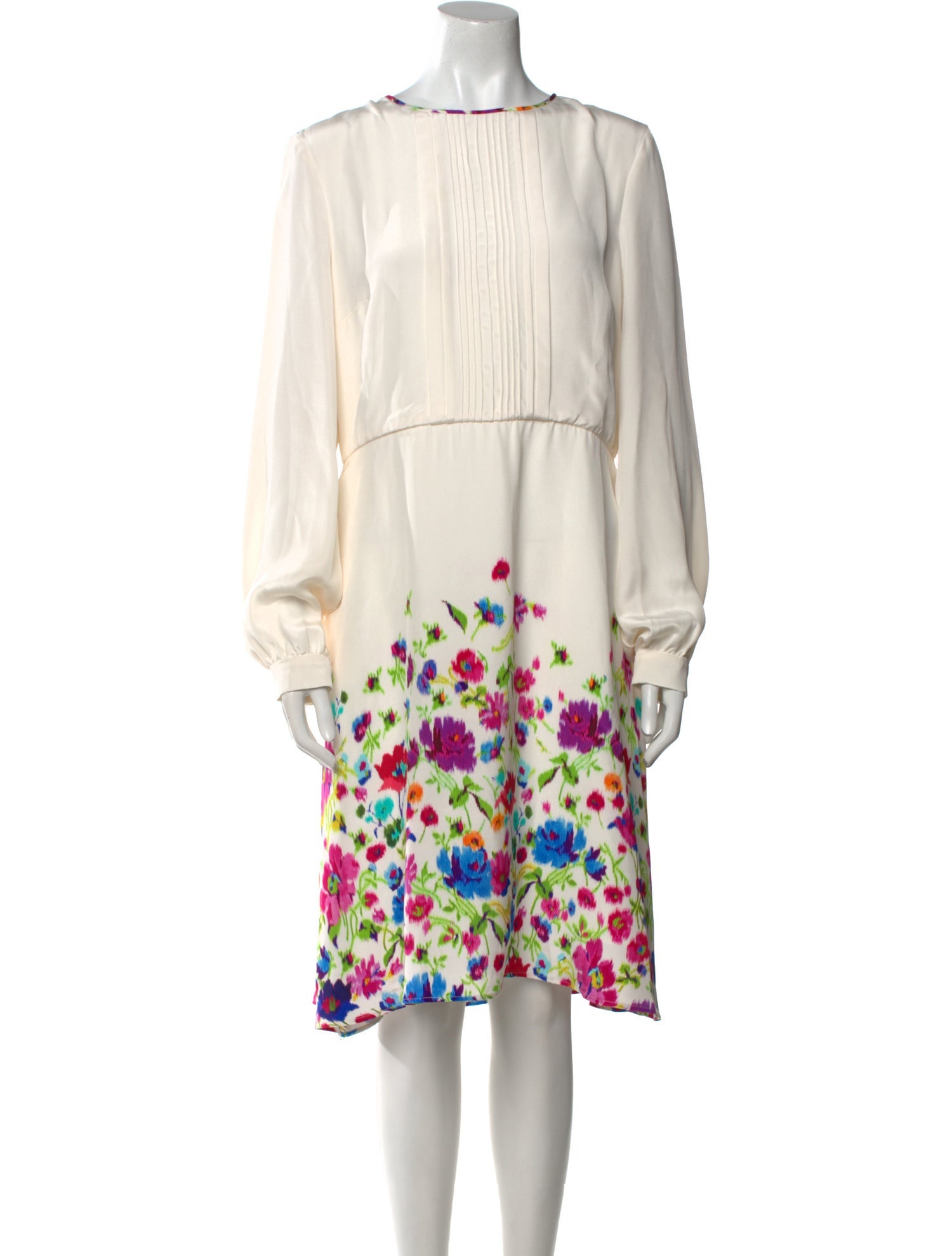 Oscar de la Renta Silk Knee-Length Dress w/ Tags