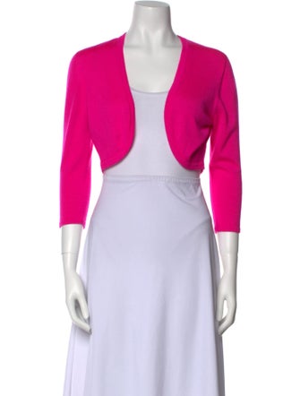 Oscar de la Renta Cashmere V-Neck Sweater