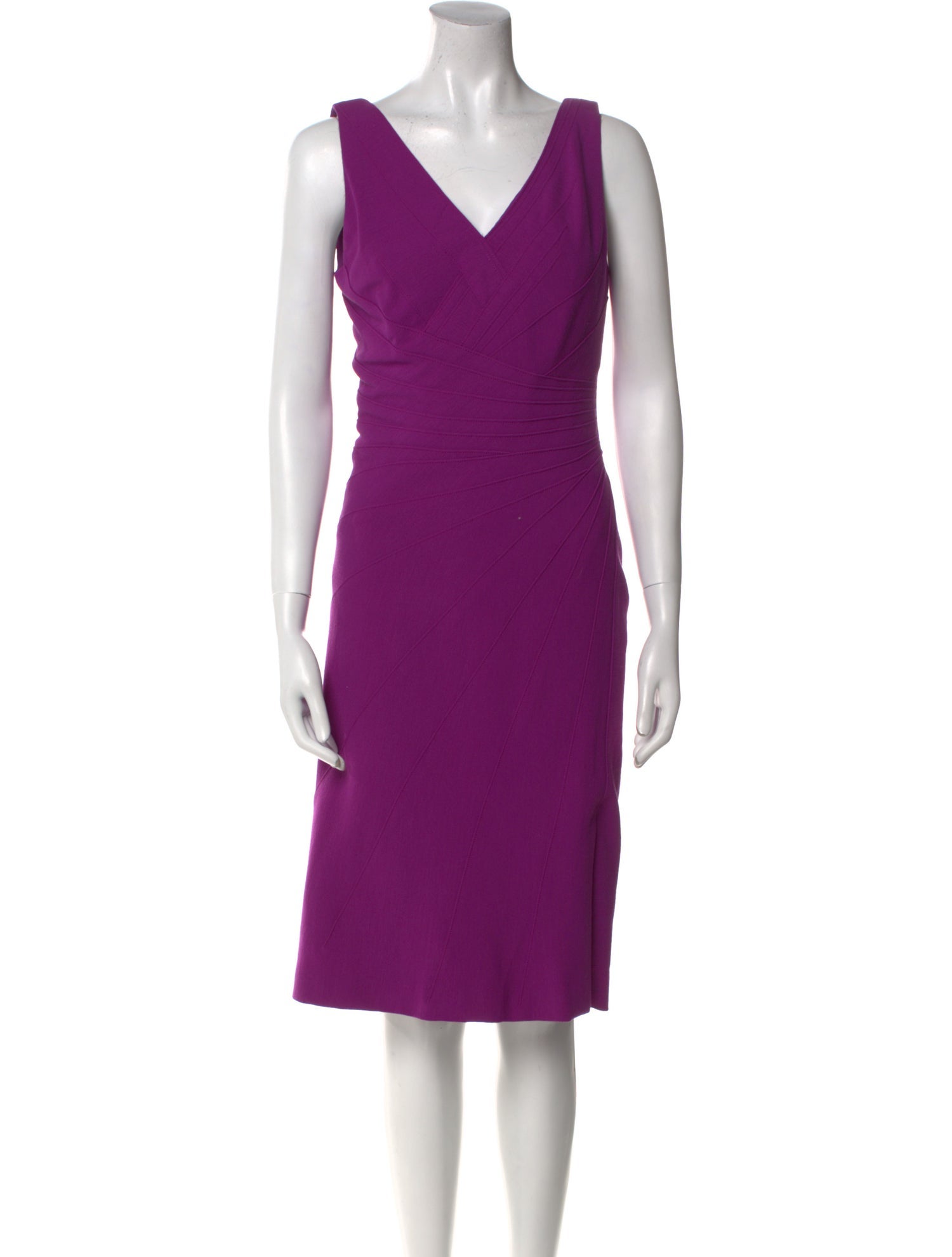 Oscar de la Renta Wool Knee-Length Dress w/ Tags