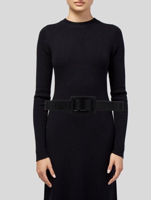 Oscar de la Renta Satin Waist Belt