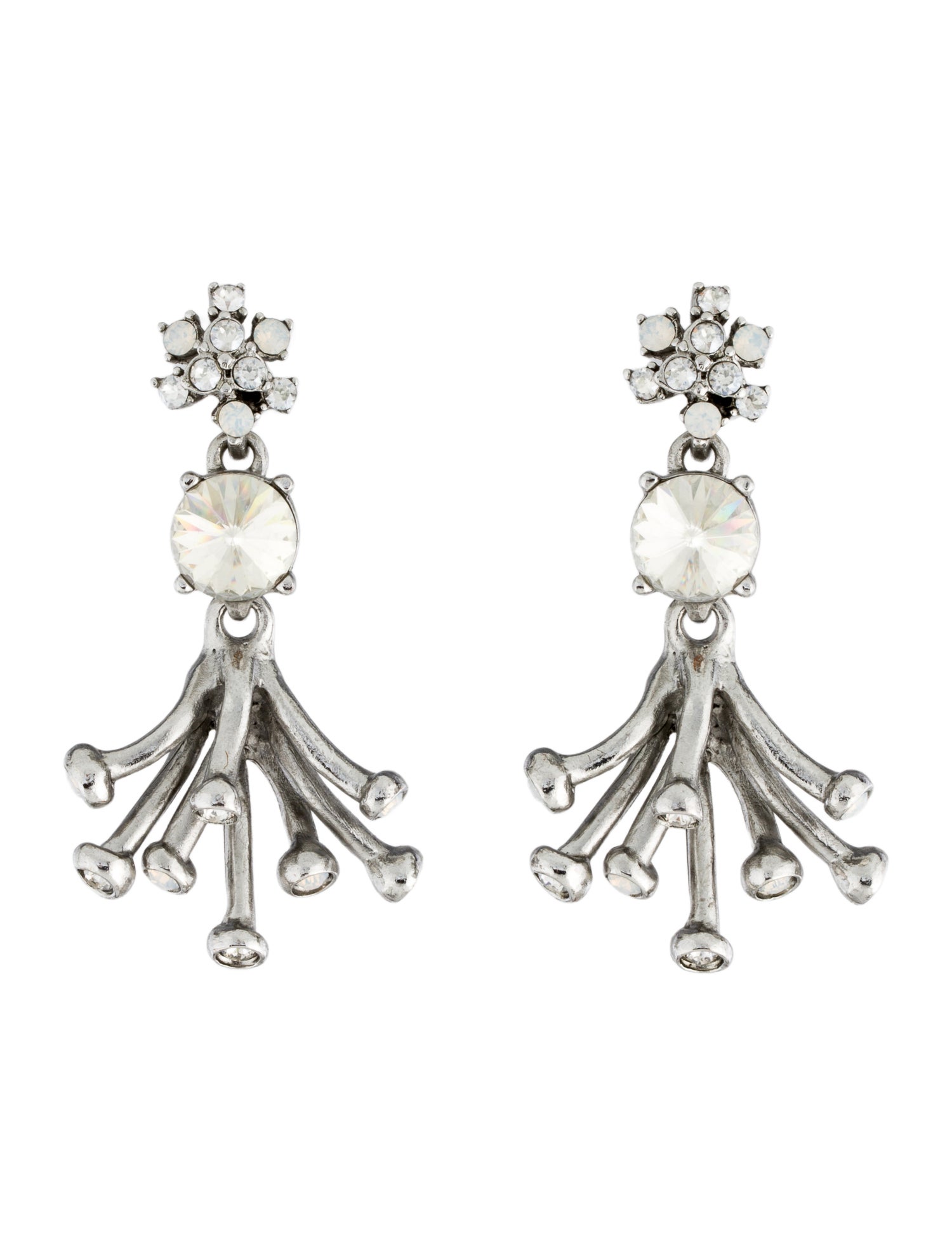 Oscar de la Renta Crystal Drop Earring