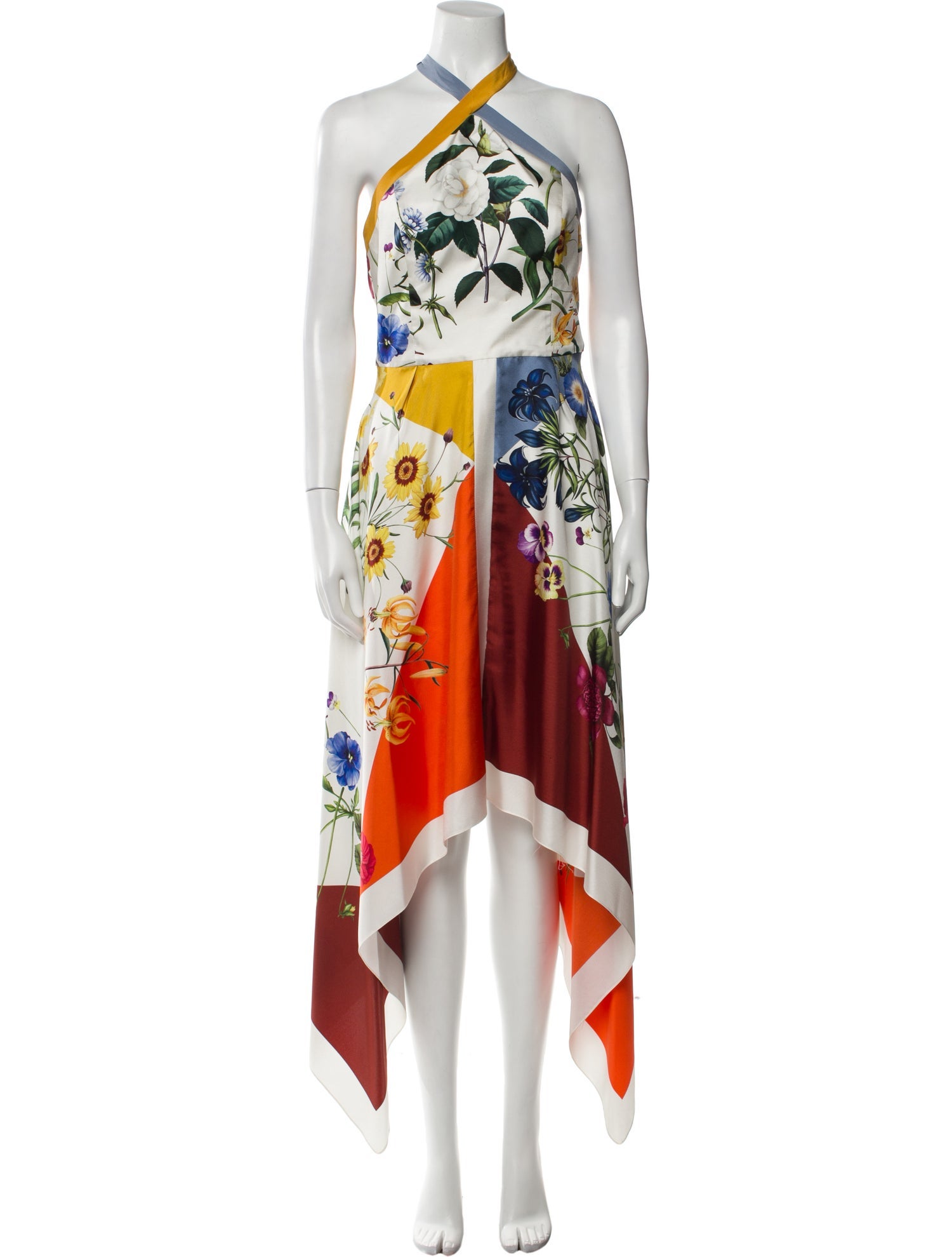 Oscar de la Renta Silk Long Dress