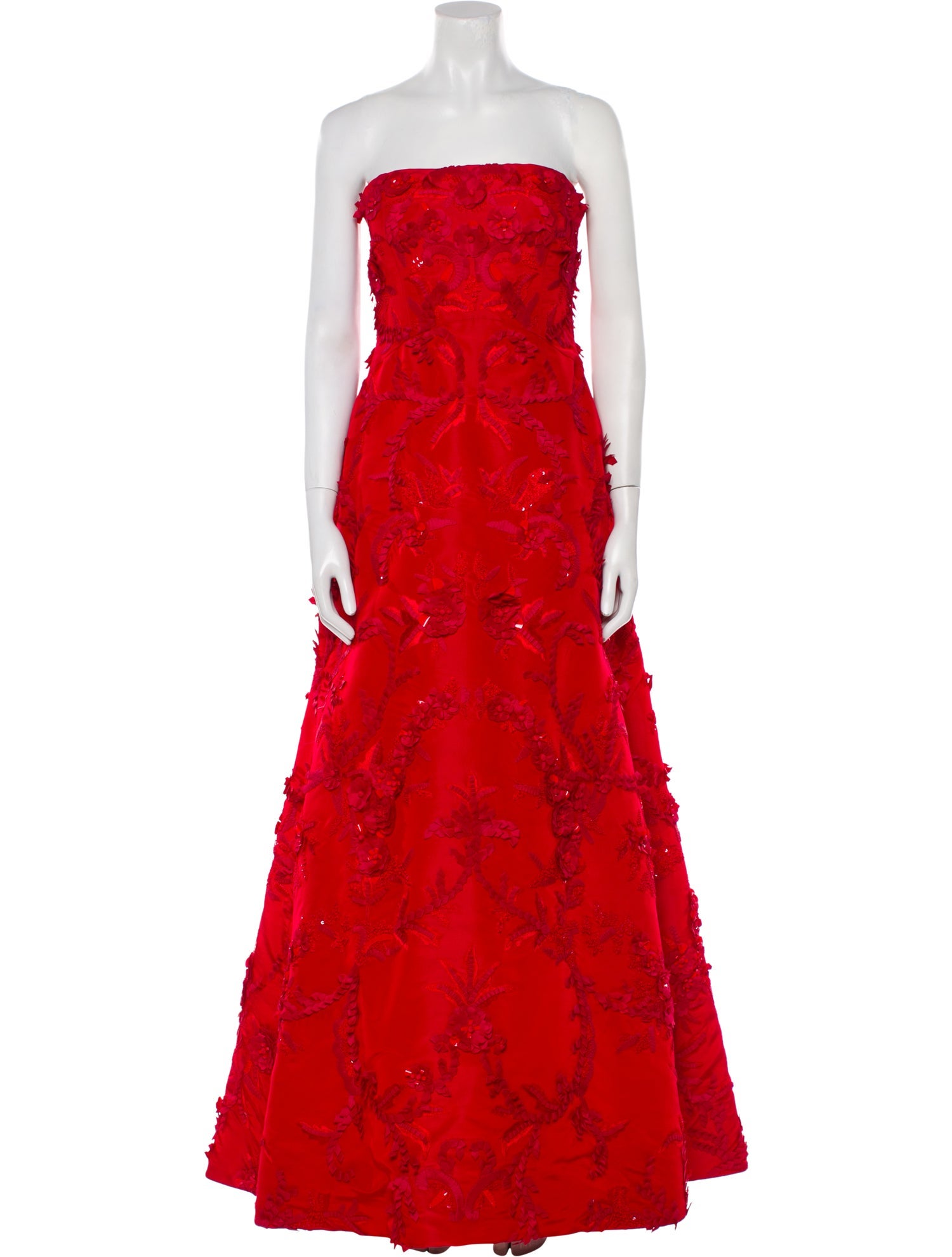 Oscar de la Renta Silk Long Dress