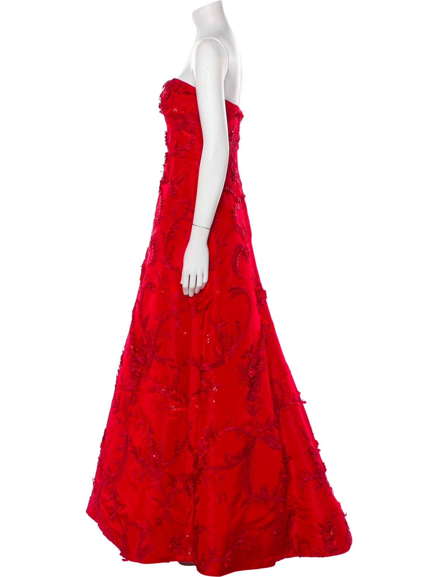 Oscar de la Renta Silk Long Dress