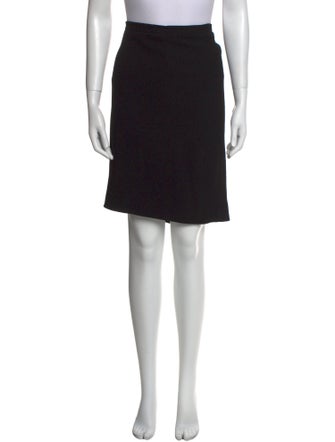 Oscar de la Renta Virgin Wool Knee-Length Skirt