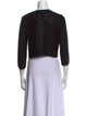 Oscar de la Renta Silk Open Front Sweater
