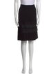 Oscar de la Renta Virgin Wool Knee-Length Skirt