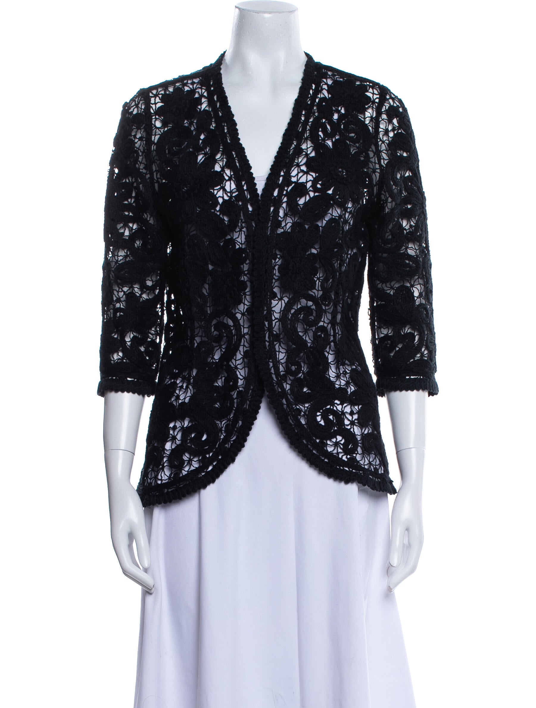 Oscar de la Renta Printed Evening Jacket