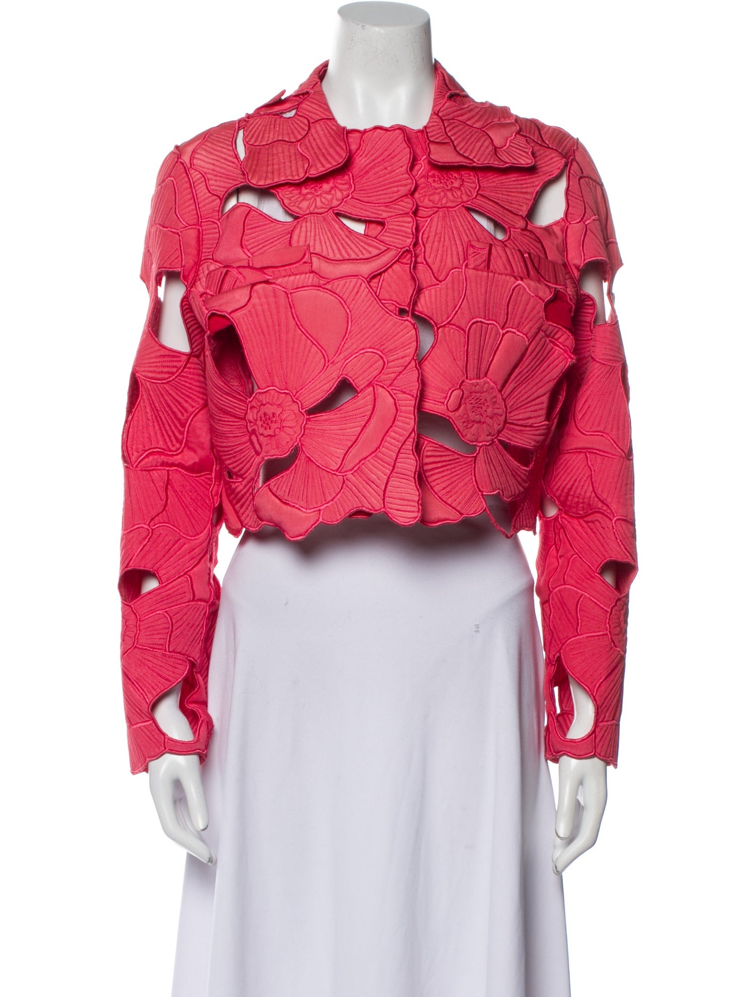 Oscar de la Renta Floral Print Jacket