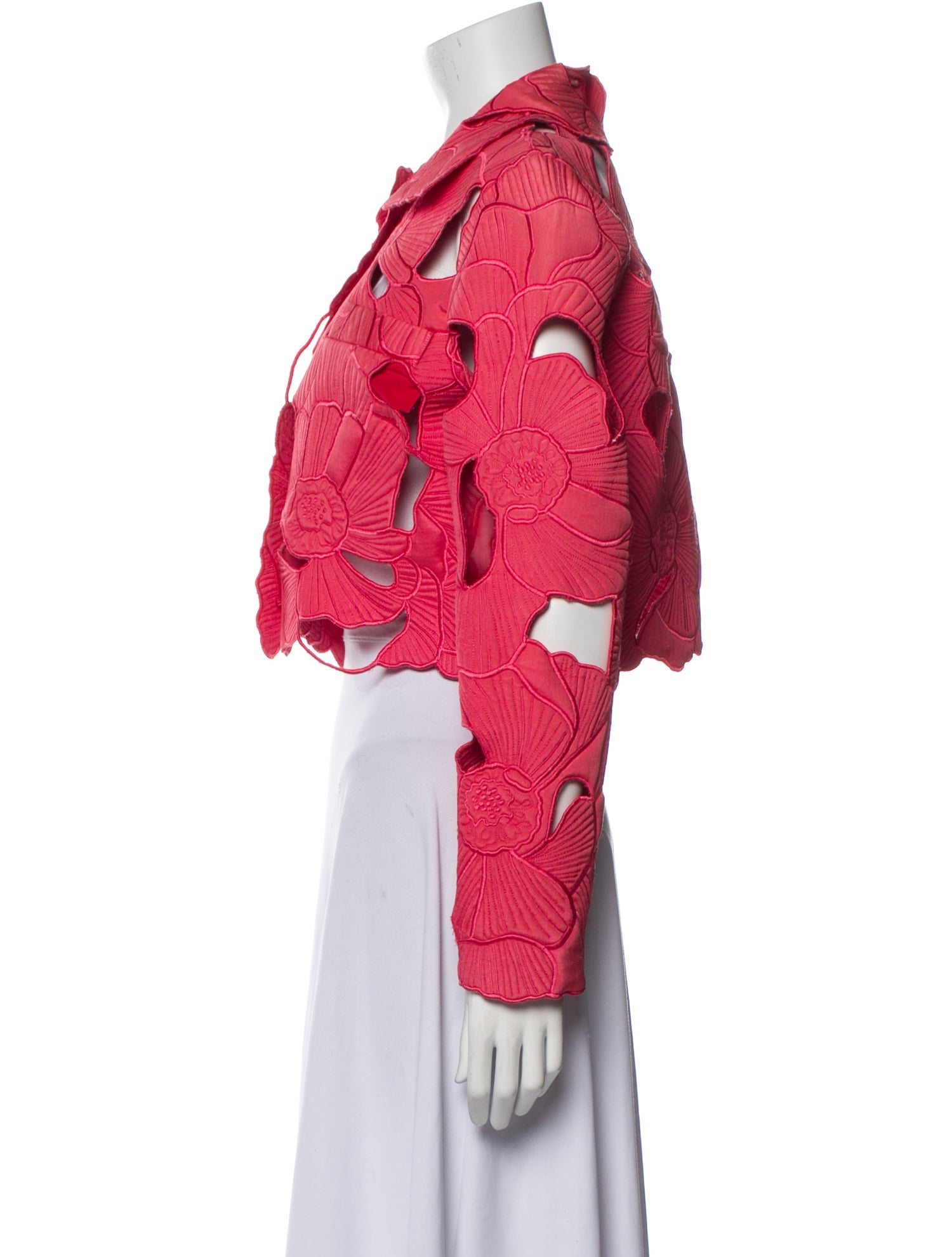 Oscar de la Renta Floral Print Jacket