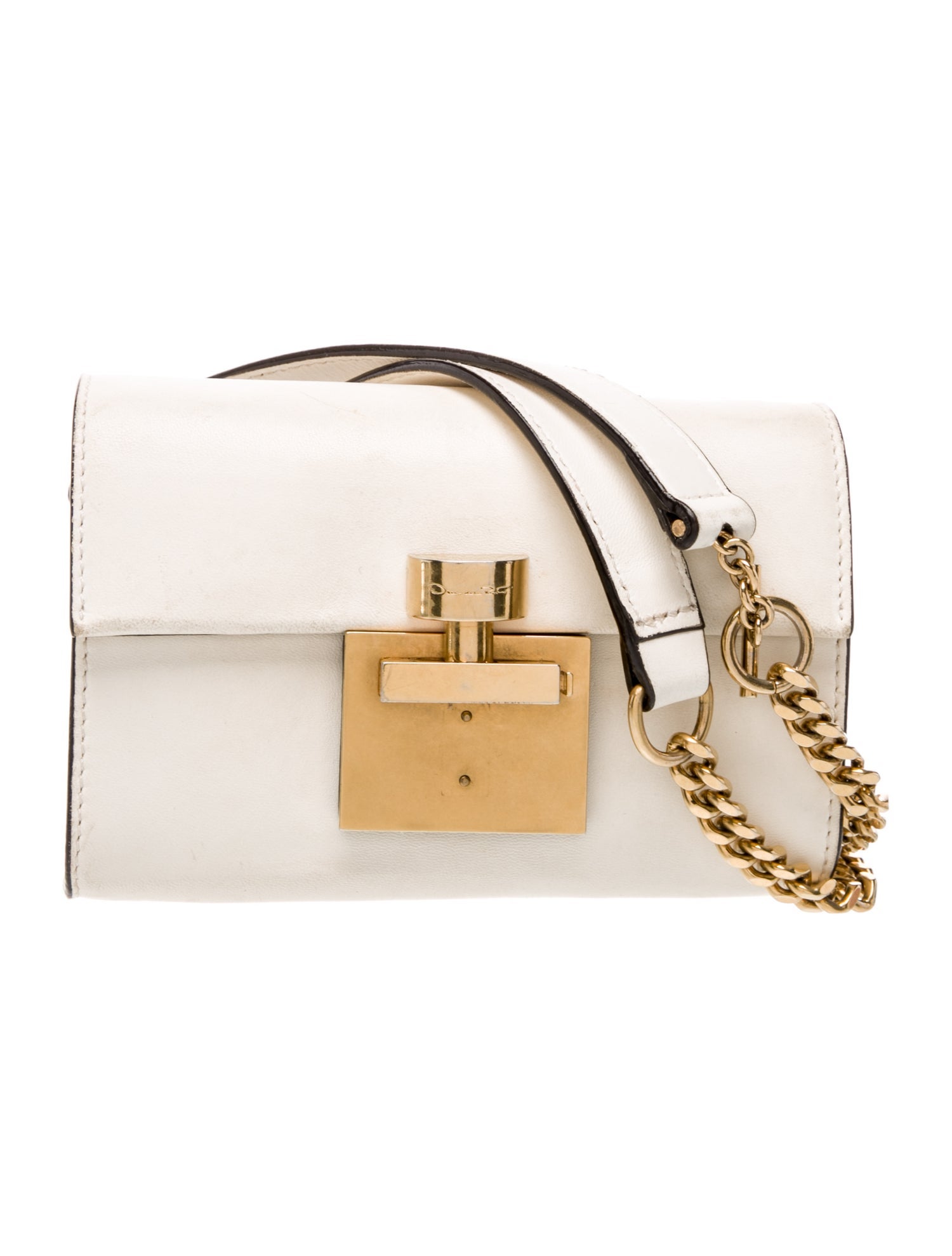 Oscar de la Renta Leather Crossbody Bag