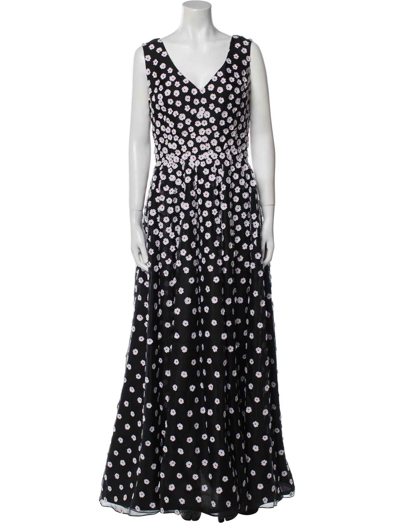 Oscar de la Renta Silk Long Dress
