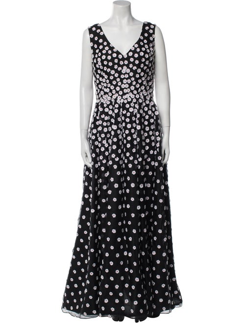 Oscar de la Renta Silk Long Dress