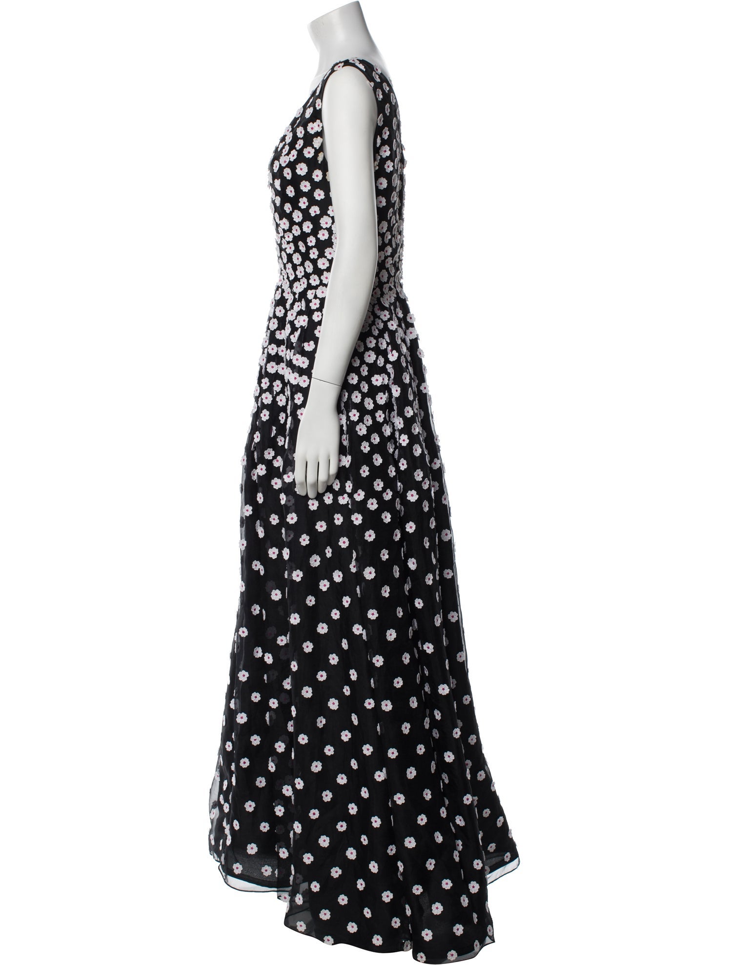 Oscar de la Renta Silk Long Dress