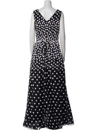 Oscar de la Renta Silk Long Dress