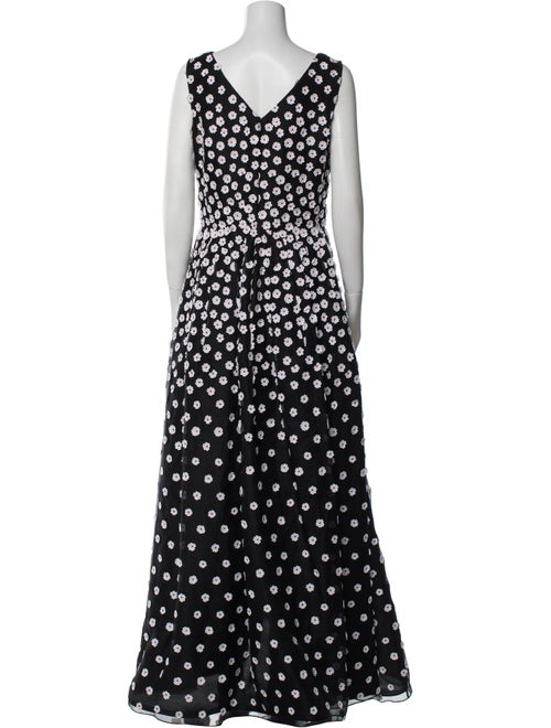 Oscar de la Renta Silk Long Dress