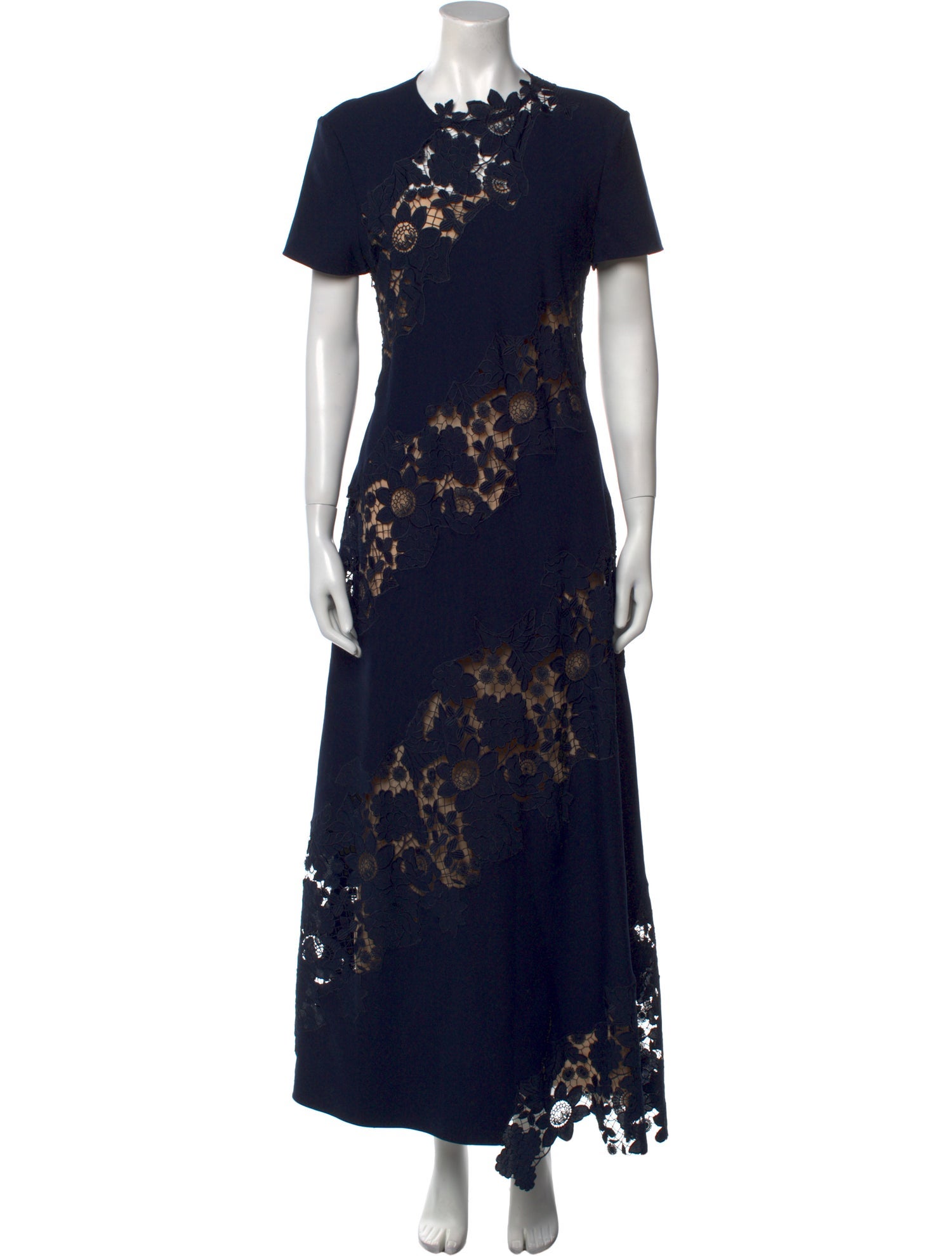Oscar de la Renta Virgin Wool Long Dress