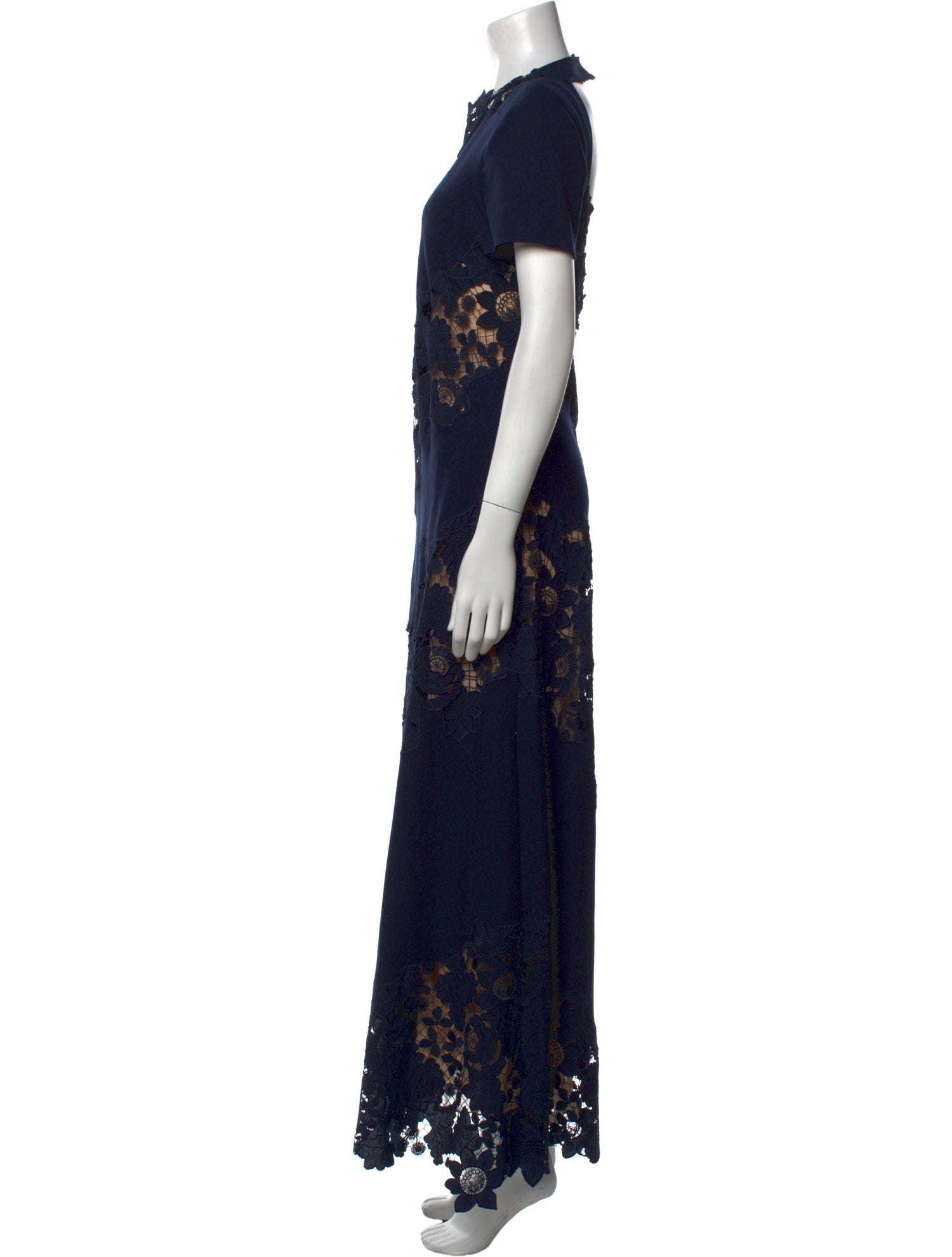 Oscar de la Renta Virgin Wool Long Dress