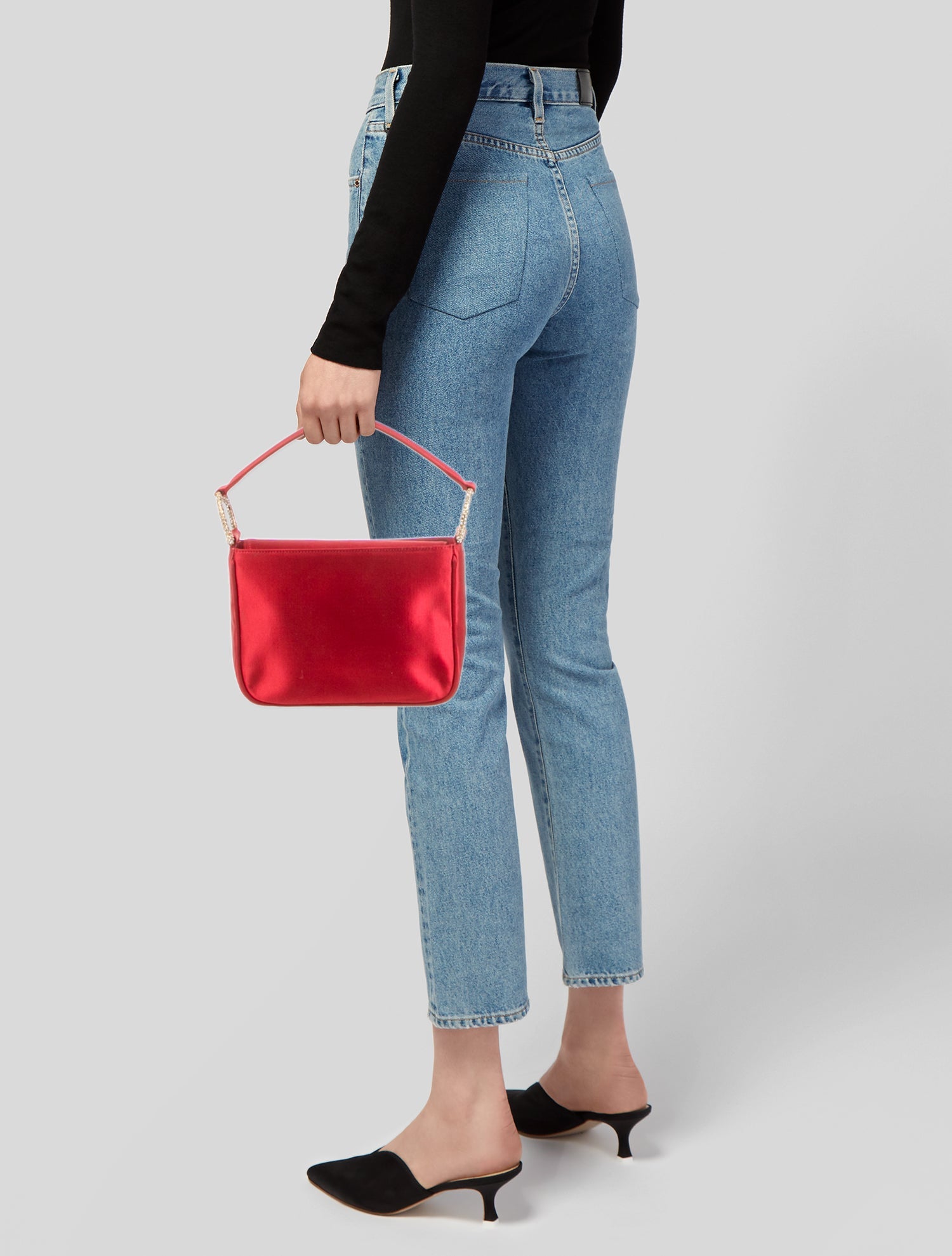 Escada Satin Top Handle Bag