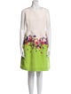 Oscar de la Renta Silk Knee-Length Dress