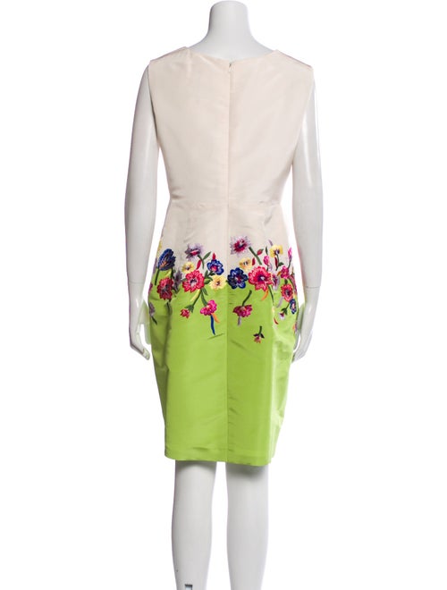 Oscar de la Renta Silk Knee-Length Dress