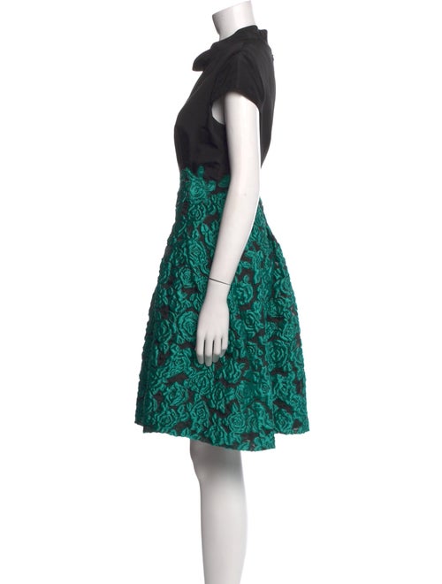 Oscar de la Renta Silk Knee-Length Dress