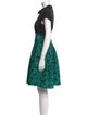Oscar de la Renta Silk Knee-Length Dress