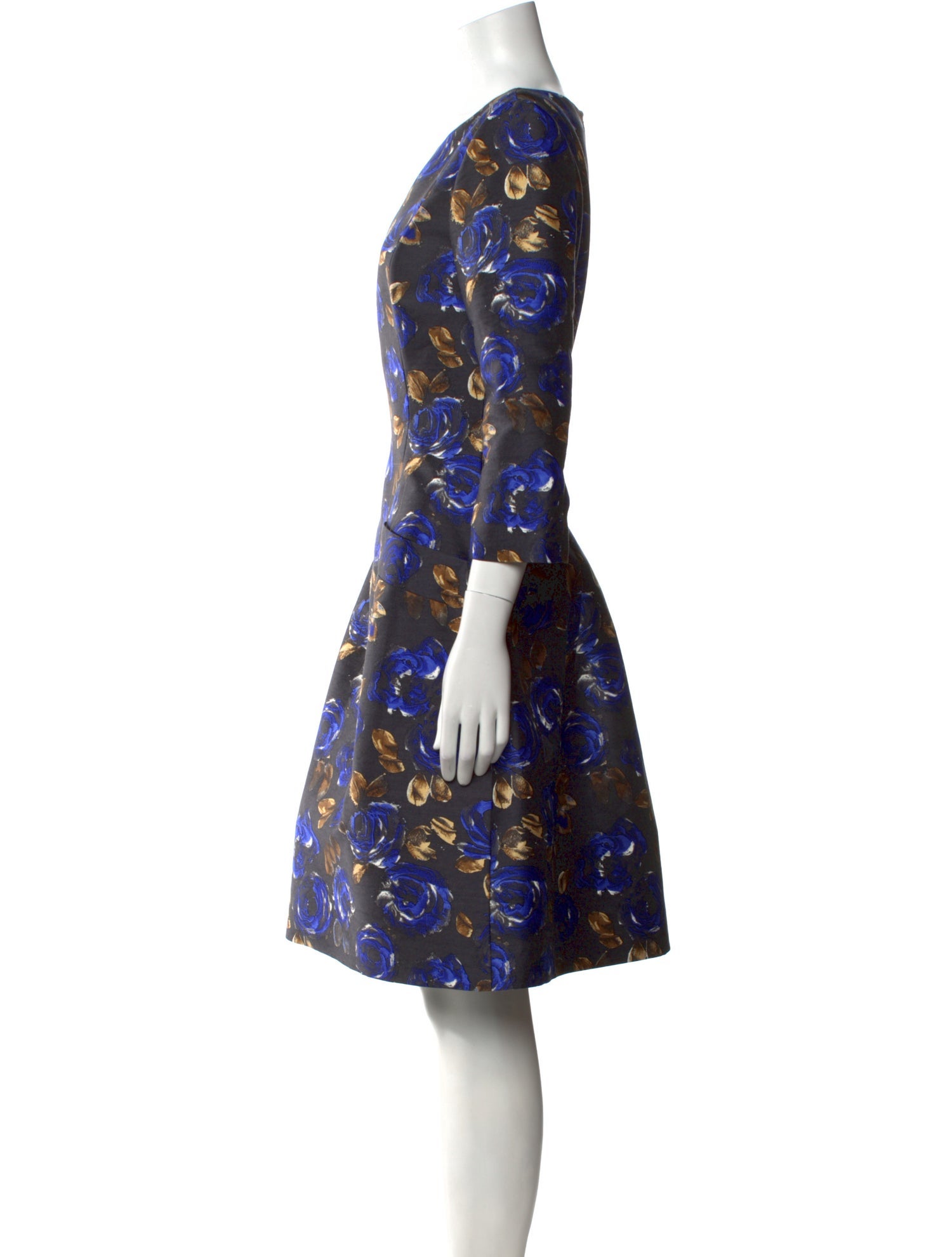 Oscar de la Renta Silk Knee-Length Dress