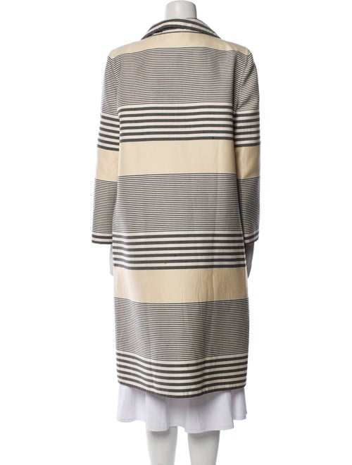Oscar de la Renta Striped Trench Coat