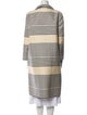 Oscar de la Renta Striped Trench Coat