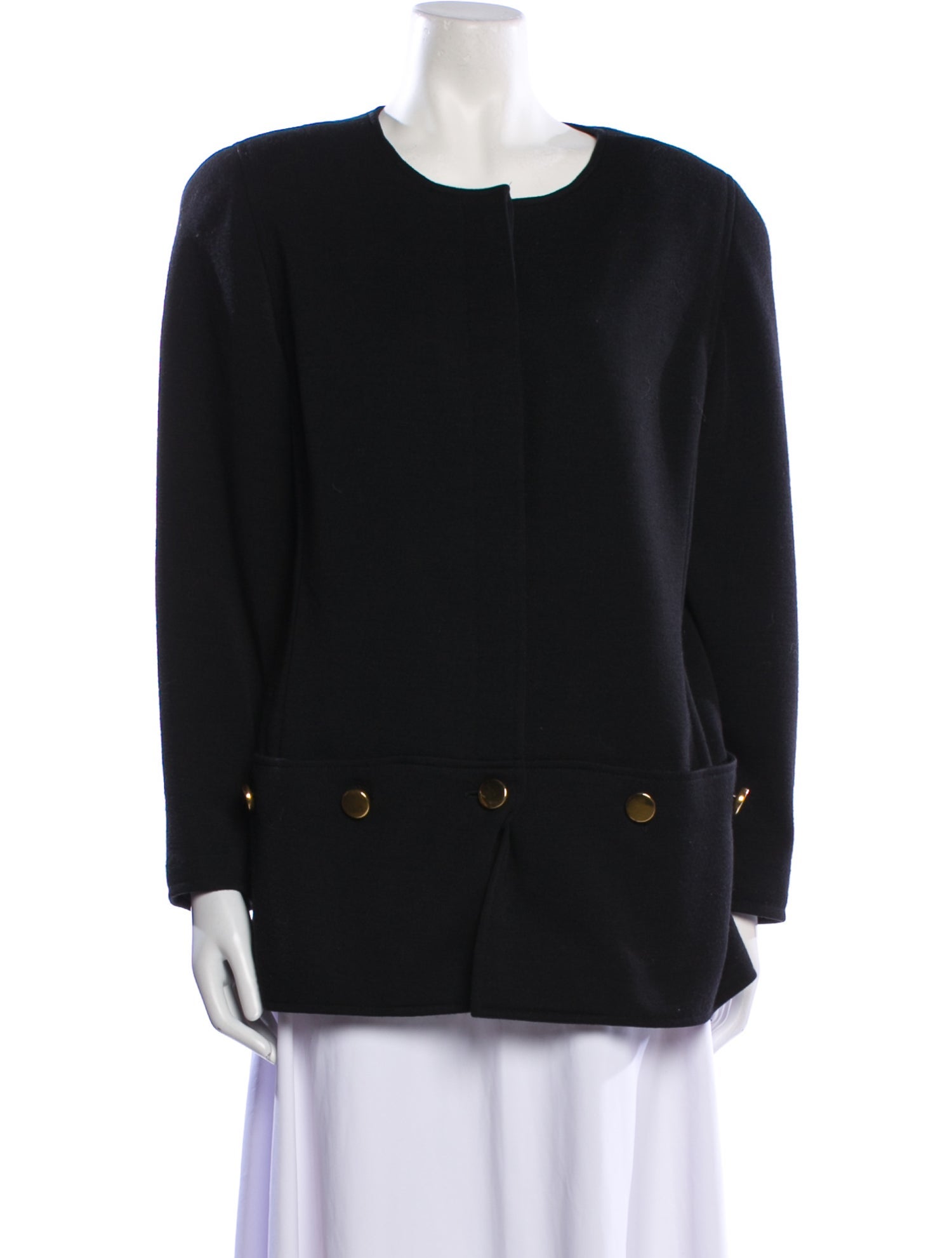 Oscar de la Renta Wool Evening Jacket