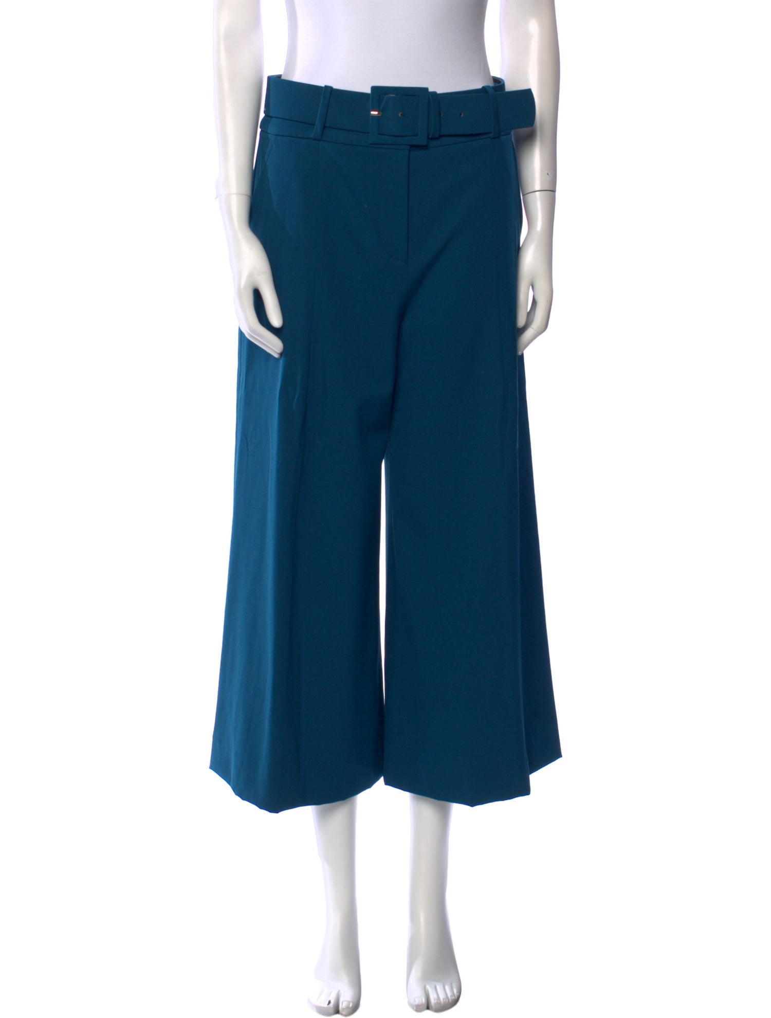 Oscar de la Renta Virgin Wool Wide Leg Pants