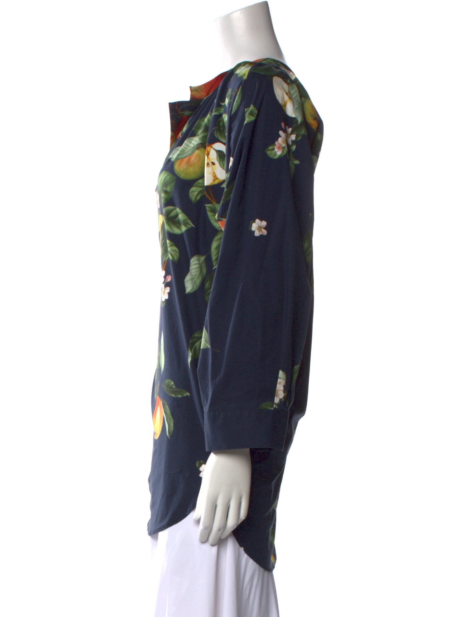 Oscar de la Renta 2022 Floral Print Blouse