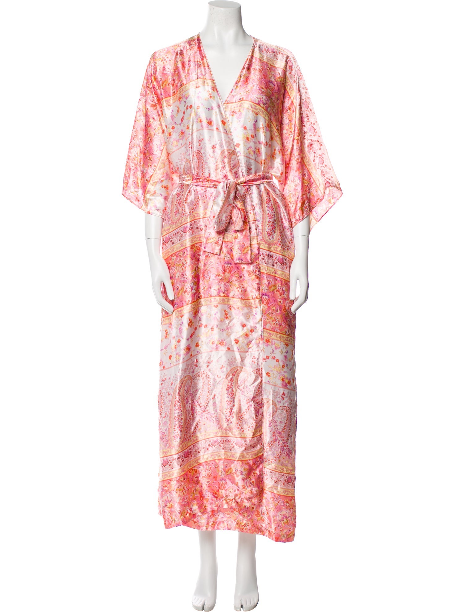 Oscar de la Renta Floral Print Robe