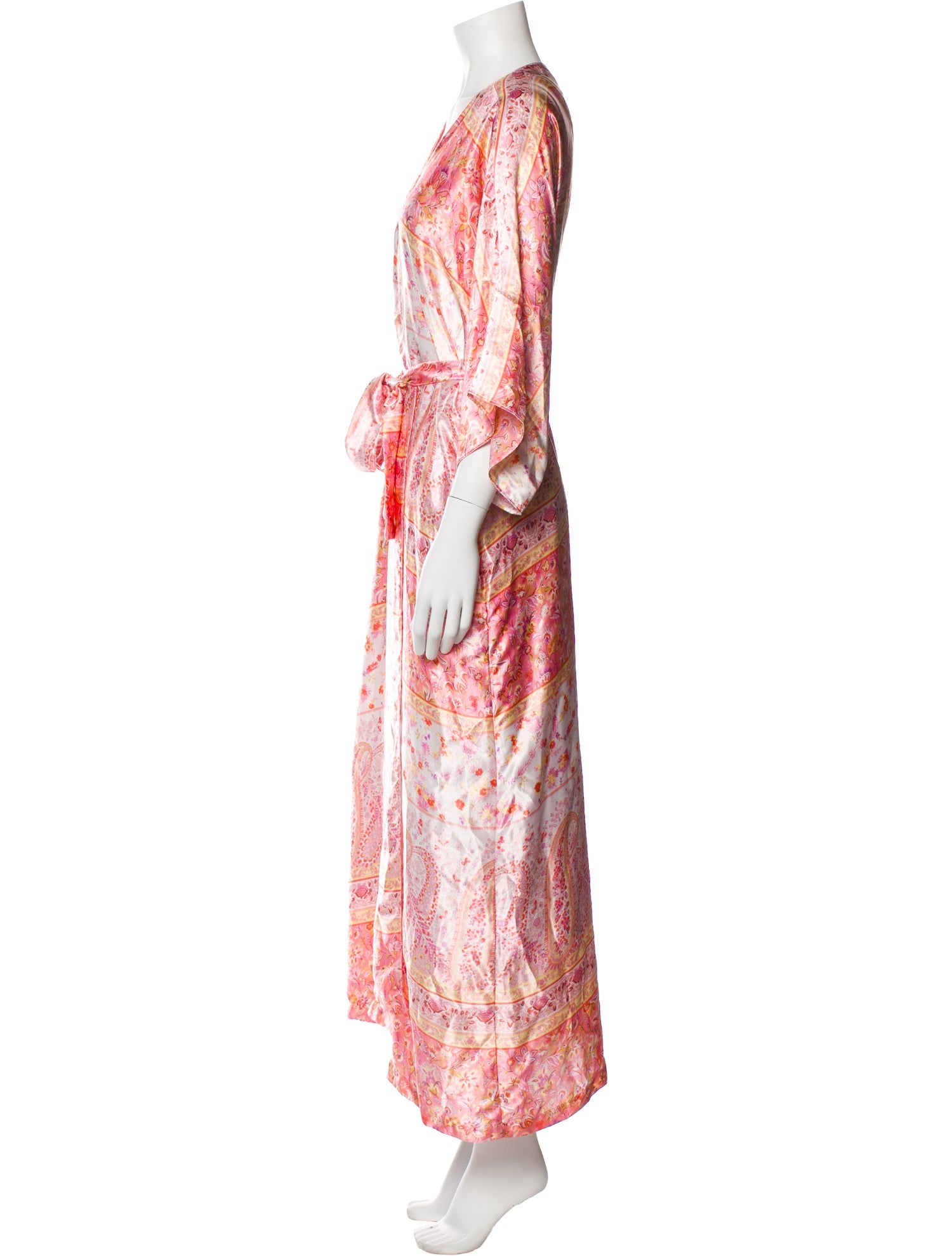 Oscar de la Renta Floral Print Robe