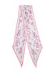 Oscar de la Renta Silk Floral Print Scarf