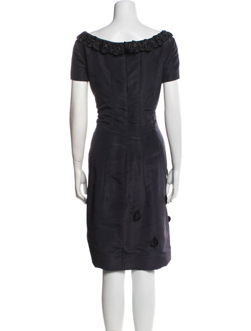 Oscar de la Renta Scoop Neck Knee-Length Dress