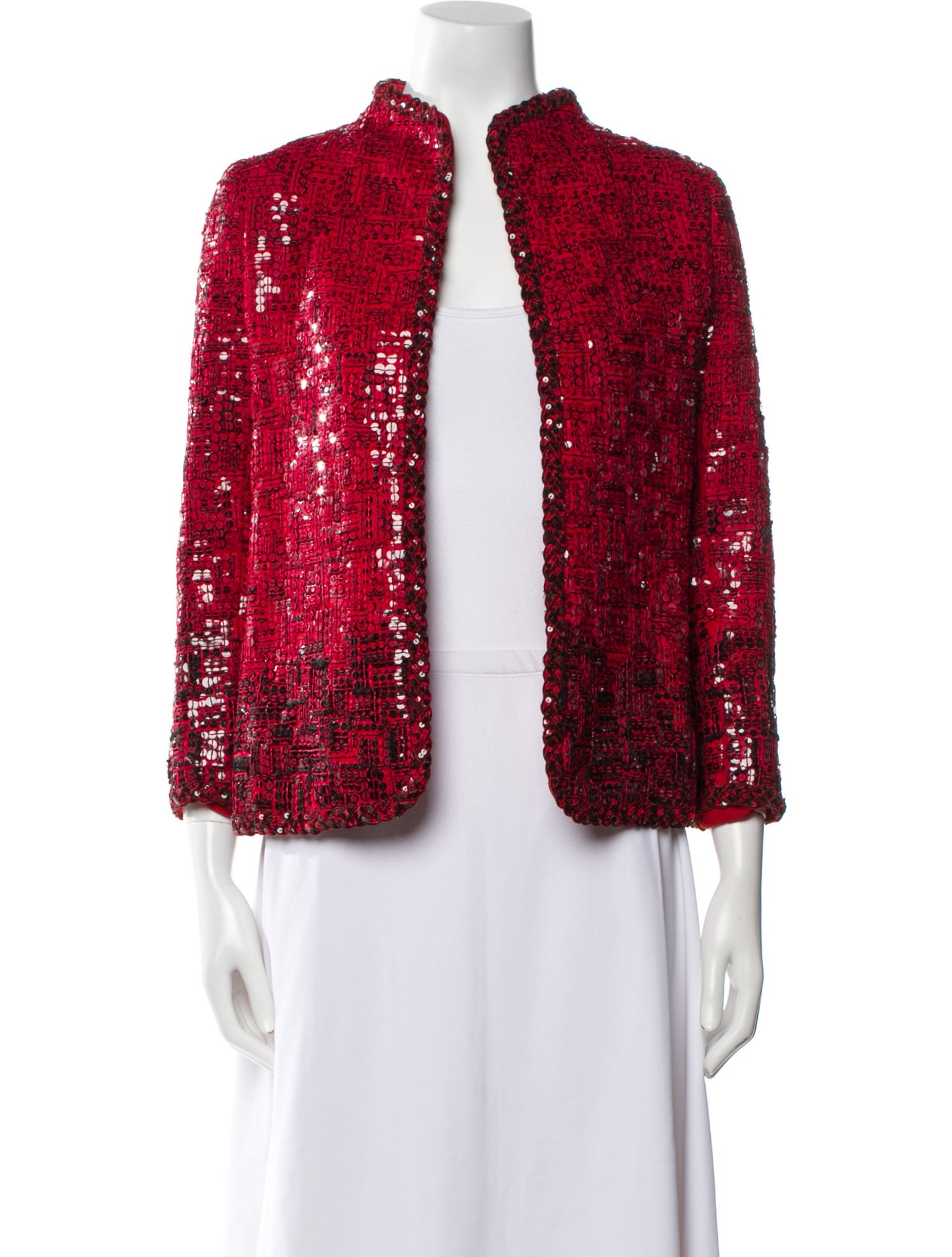 Oscar de la Renta Printed Evening Jacket