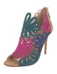 Oscar de la Renta Suede Colorblock Pattern Pumps