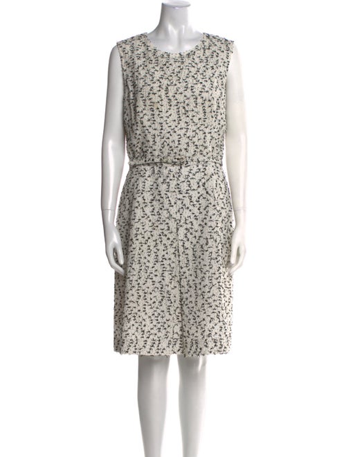 Oscar de la Renta Printed Knee-Length Dress