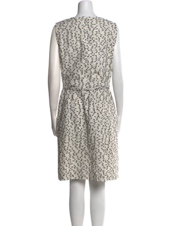 Oscar de la Renta Printed Knee-Length Dress