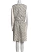 Oscar de la Renta Printed Knee-Length Dress