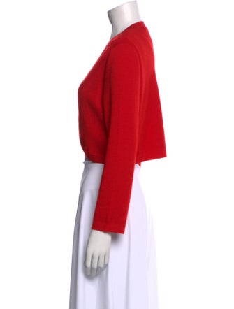 Oscar de la Renta Cashmere V-Neck Sweater