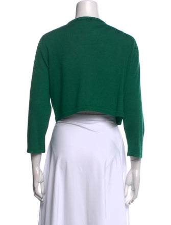 Oscar de la Renta Cashmere Open Front Sweater