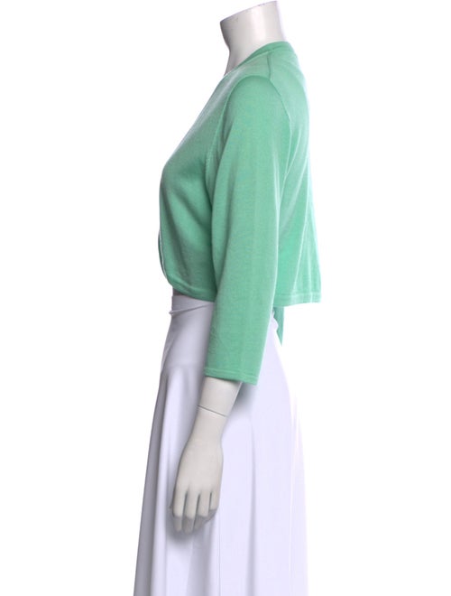 Oscar de la Renta Cashmere Open Front Sweater
