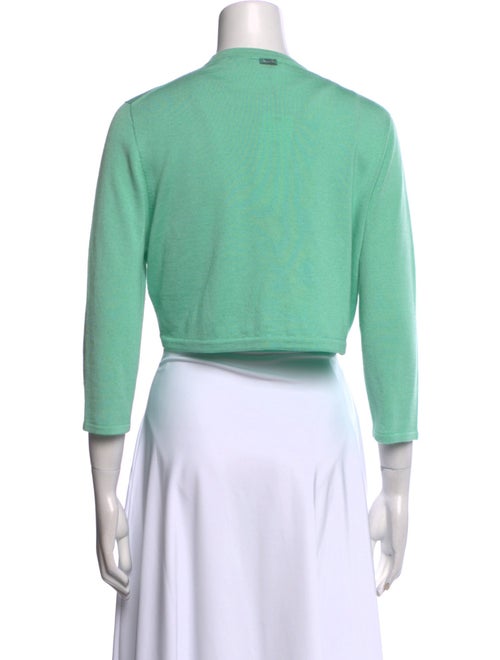 Oscar de la Renta Cashmere Open Front Sweater