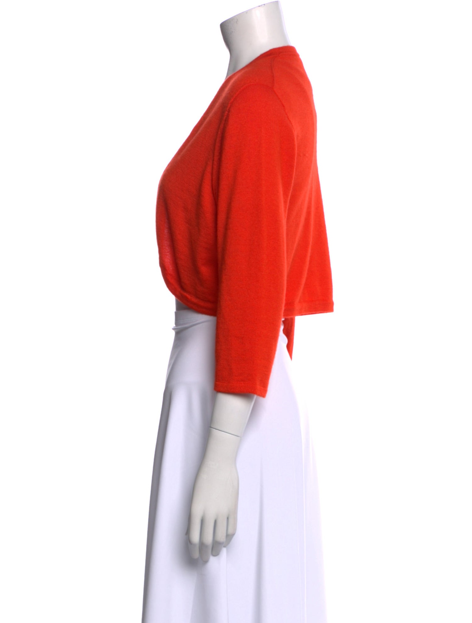 Oscar de la Renta Cashmere Open Front Sweater